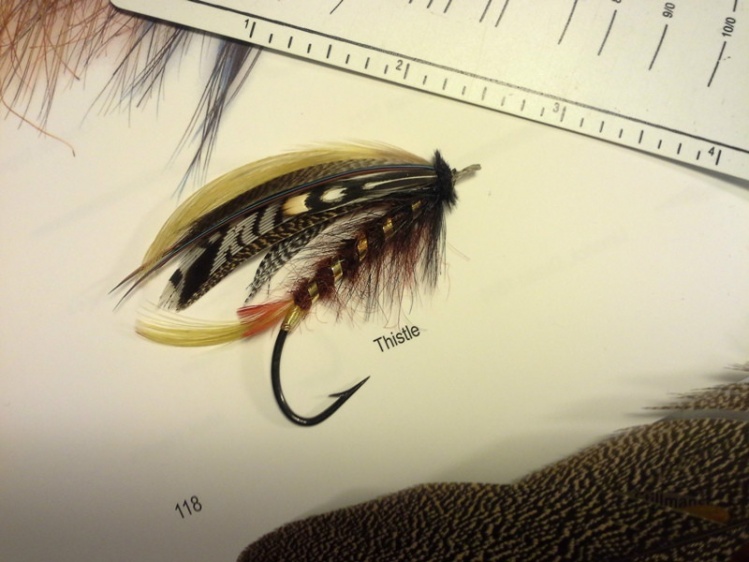 The Thistle old style salmon fly (Kelson)