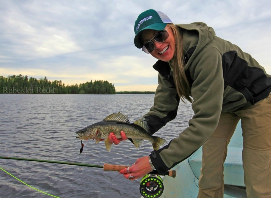 walleye on a fly rod