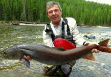 Jan Haman 's Fly-fishing Picture of a Taimen – Fly dreamers 