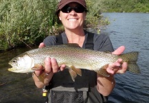  Fotografía de Pesca con Mosca de Trucha arcoiris compartida por Shelly Ehmer – Fly dreamers