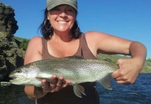 Shelly Ehmer 's Fly-fishing Picture of a Rainbow trout – Fly dreamers 