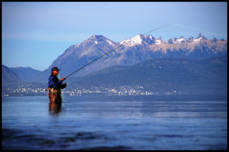 Pesca con mosca en la Boca del Rio Limay - Bariloche! #BigFishPatagonia