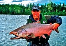 Ted Bryant 's Fly-fishing Pic of a Spring Salmon – Fly dreamers 