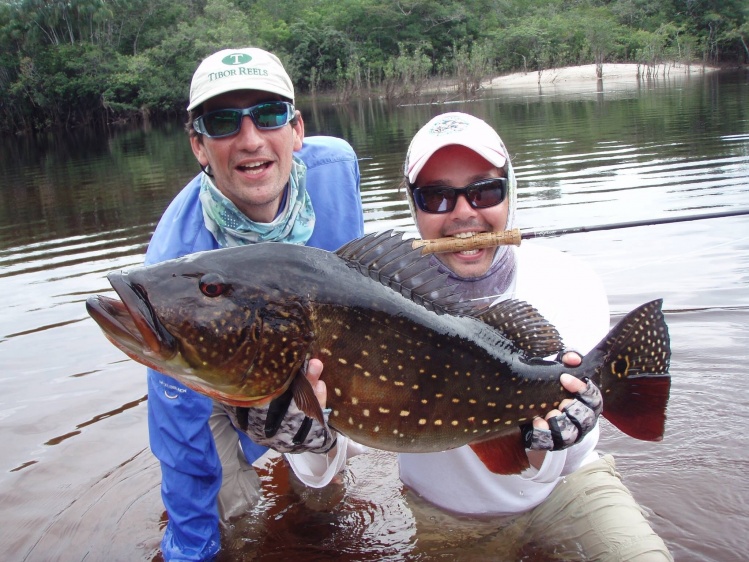 At Rio Itapará, Roraima, Brasil 
Angler Thiago Carrano
Fly #8 tipet 30lb
Tucunaré Açu 12lb