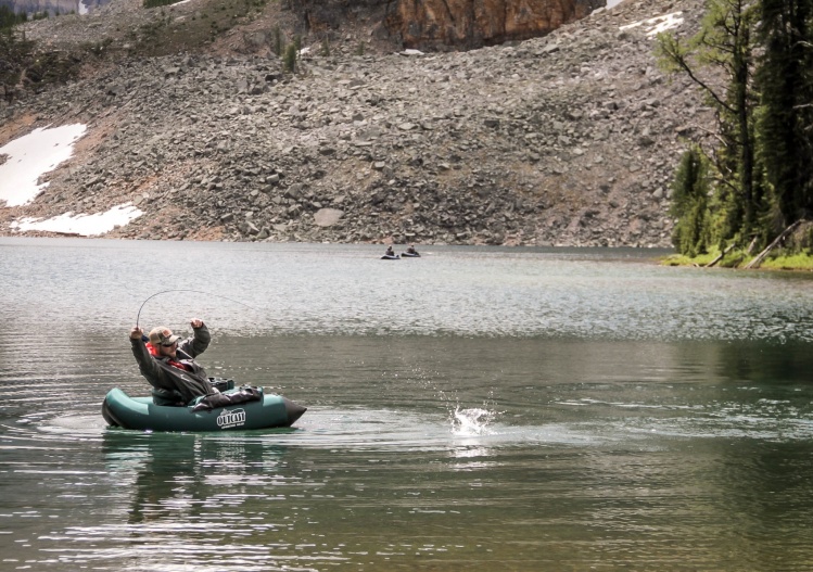 Rainbow trout were all we caught in this lake. they were very skinny. fresh off their spawn. maybe a month tops.
*Jeff Harrup.