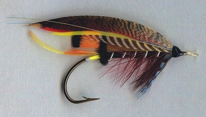 Claret and Black. Irish Salmon fly - pattern by Malone