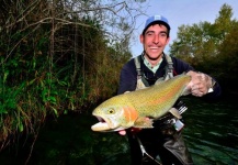  Fotografía de Pesca con Mosca de Trucha arcoiris por Cathy Beck – Fly dreamers