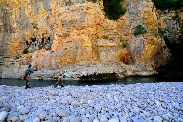 All kinds of fishing, here we are fishing for tiger trout in the Pyrenees, Spain