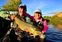 Fly-fishing Pic of Brown trout shared by Cathy Beck – Fly dreamers 