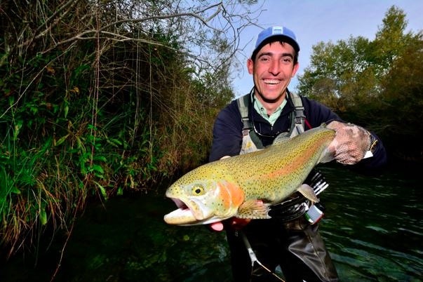 Our guide, Ivan, with a beautiful rainbow.