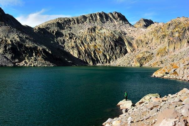 An Alpine Lake high in the Pyrenees.