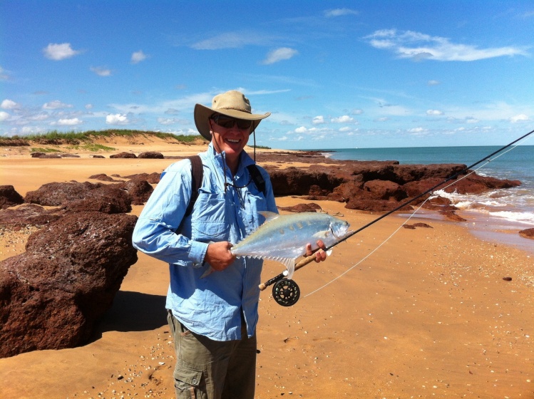 Landbased queenfish off rocks. Dundee, NT, Australia 
Grow to 120+cm 16kilo+ very energetic gymnasts while hooked