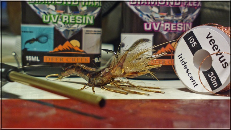 Flybending a crayfish is great fun here's the first attempt 