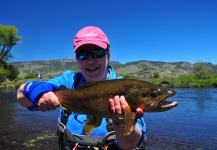 Laura Gamero 's Fly-fishing Catch of a Brown trout – Fly dreamers 