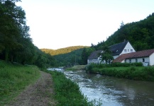 At the Wiesent River, Bavaria, Germany