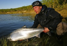 Arctic Silver 's Fly-fishing Catch of a Atlantic salmon – Fly dreamers 