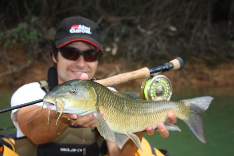 Barbel on floatube