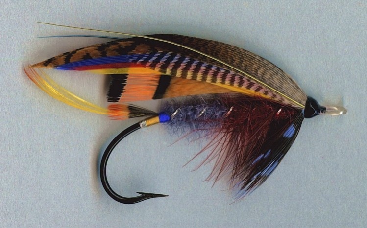 Claret Grey - Irish Salmon Fly - Pattern from E.J. Malone