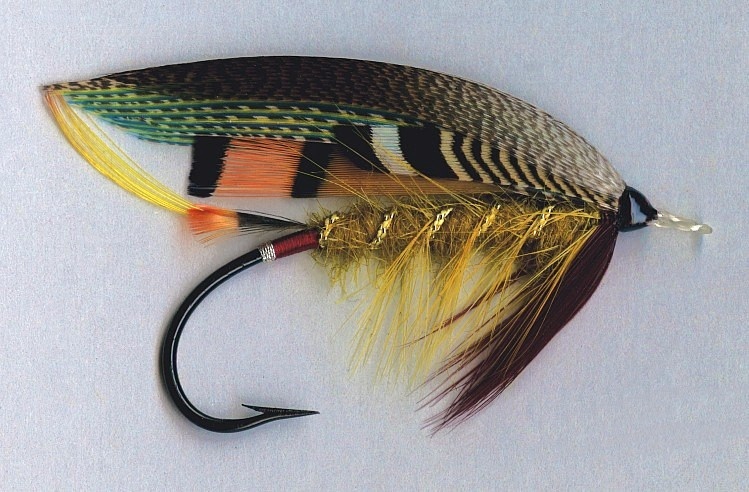 Golden olive #5 - Irish Salmon Fly - Pattern from E.J. Malone