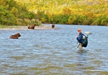  Excelente Situación de Pesca con Mosca de Trucha arcoiris – Imagen por Ted Bryant en Fly dreamers