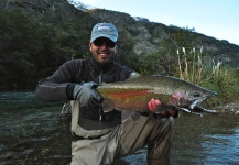 Carlos  Morales  's Fly-fishing Picture of a Rainbow trout – Fly dreamers 