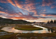 Firehole River at Sunset -  West Yellowstone