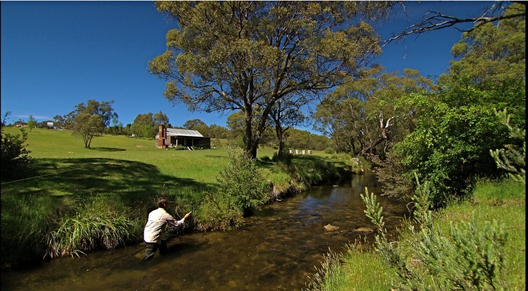 Moonbah Huts, Moonbah River, near Jindabyne, New South Wales Snowy Mountains region, Australia: www.moonbahhut.com