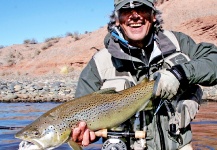  Foto de Pesca con Mosca de Trucha marrón por Rudesindo Fariña – Fly dreamers 