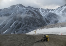 Arctic bike trip with fly rod