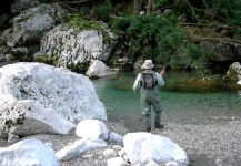 Sweet Fly-fishing Situation of Marble Trout - Picture shared by Alessandro Bertini – Fly dreamers