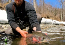 Cody Huizinga 's Fly-fishing Photo of a Rainbow trout – Fly dreamers 