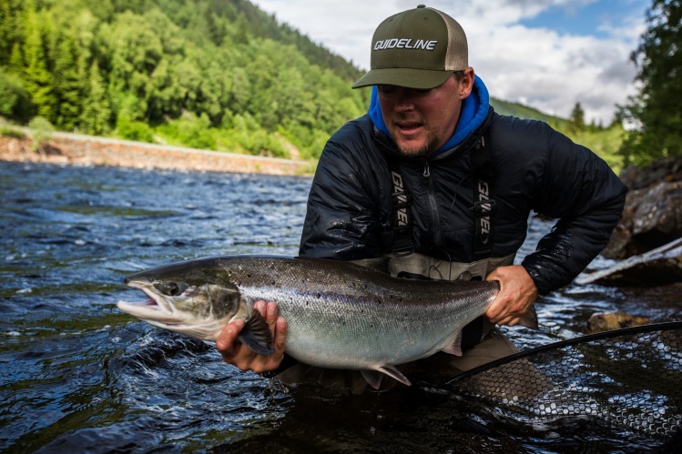 17 lib Gaula salmon, on a thunder and lightning. Photo: Matt Hayes