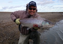 Andres Facio 's Fly-fishing Pic of a Sea-Trout – Fly dreamers 