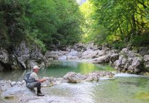 With fly rod through the beautiful gorge "Iški vintgar" 