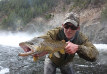 Jeremy Clark 's Fly-fishing Picture of a Brown trout – Fly dreamers 