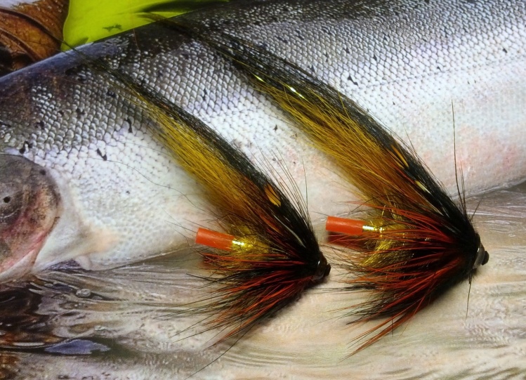 Sea-trout on tube fly