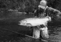 Hugo "Colo" Dezurko 's Fly-fishing Catch of a King salmon – Fly dreamers 