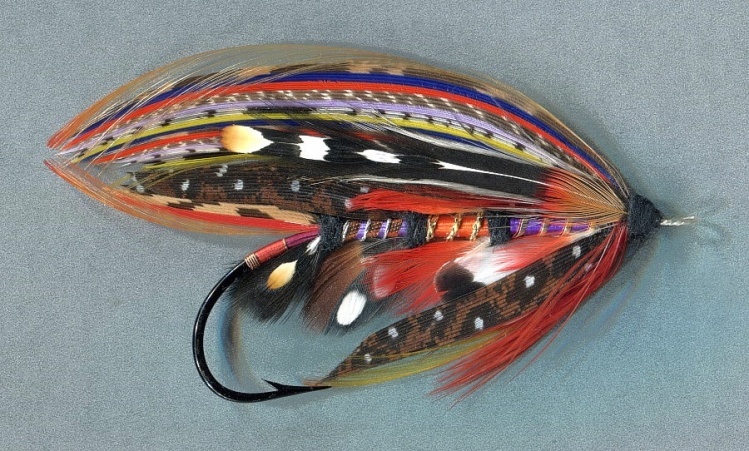 Ganymede Creative Salmon fly by Mike Boyer - 6/0 vintage hook