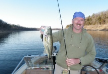 Spotted Bass starting to show up,  but still 30 feet deep!