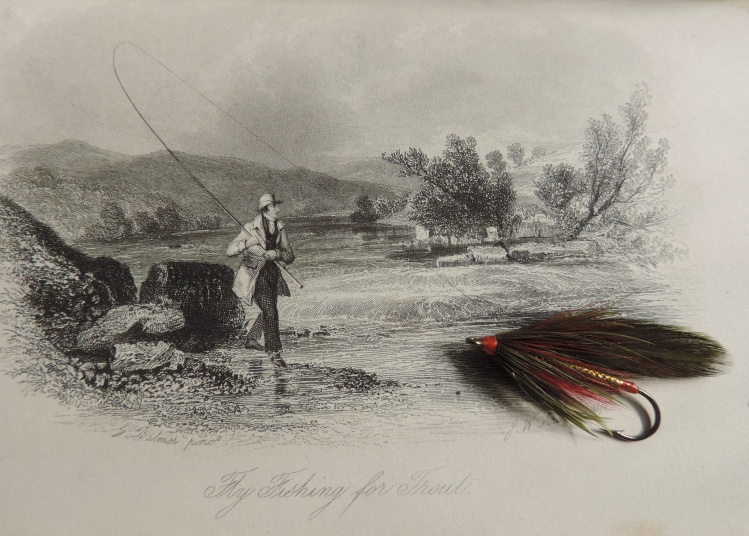 Uno de los muchos grabados de una edición de 1870 del libro "The Complete Angler" (Izaak Walton y Charles Cotton).