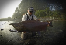Fly-fishing Pic of King salmon shared by Esteban Tripicchio – Fly dreamers 