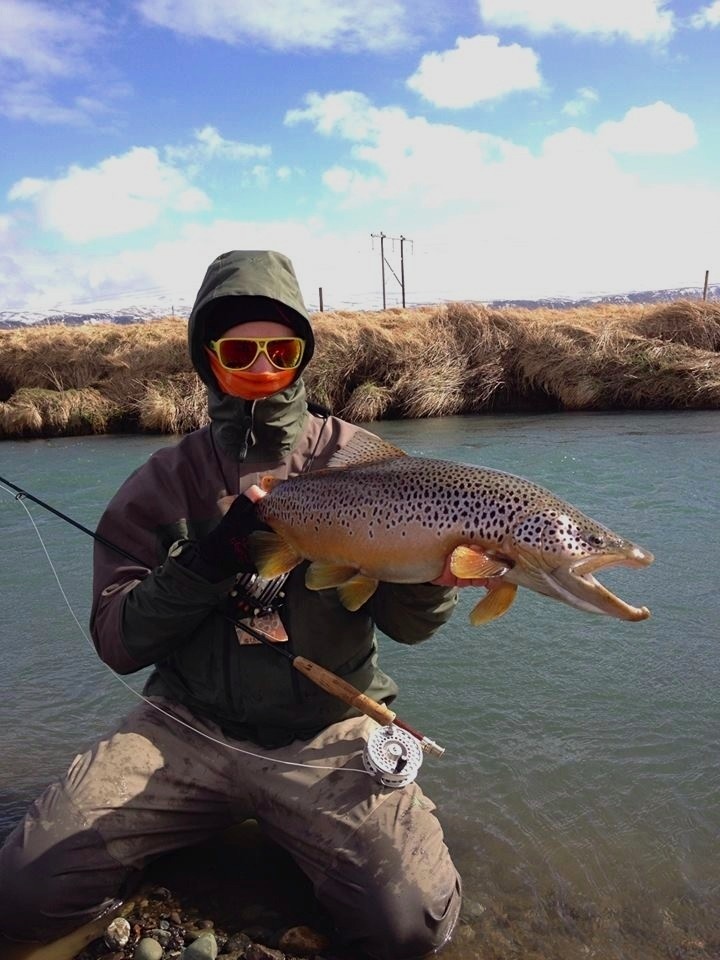 Nice fish, 73cm brown trout! Girth 46cm