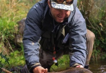 Peter Broomhall 's Fly-fishing Image of a Brown trout – Fly dreamers 