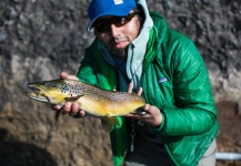  Fotografía de Pesca con Mosca de Trucha marrón compartida por Sergio Calero – Fly dreamers