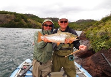 Salmo Patagonia Lodge 's Fly-fishing Catch of a Brown trout – Fly dreamers 