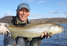 Rudesindo Fariña 's Fly-fishing Pic of a Brown trout – Fly dreamers 