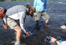 first filming with ''trout tv'' with littleleaf guide service