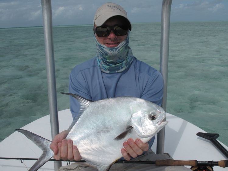 Primera palometa del viaje Cayo Cruz 2014