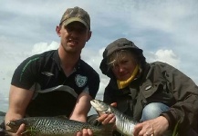 On the guide duties for my mum and her first ever trout :)