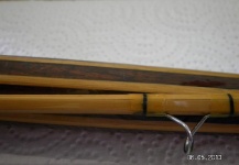 Exposed Mortised bamboo fly rod By Del Prado Bamboo. #4 6 pies 